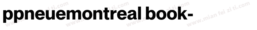 ppneuemontreal book字体转换